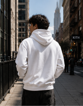 Heavyweight Pullover Hoodie White-Beso
