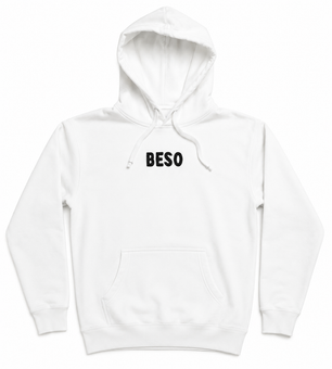 Heavyweight Pullover Hoodie White-Beso