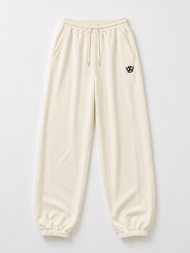 Cropped Top Jogger Set (Cream)