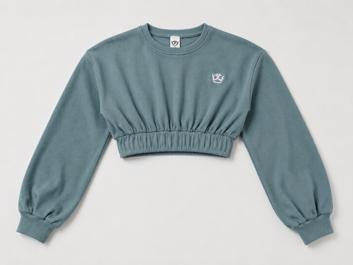 Cropped Top Jogger Set (Turquoise)