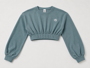 Cropped Top Jogger Set (Turquoise)