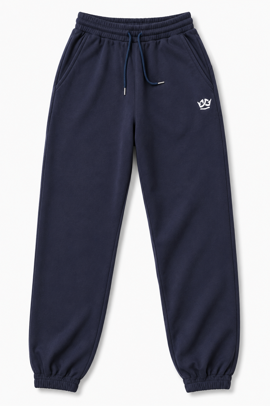 Cropped Top Jogger Set (Navy Blue)