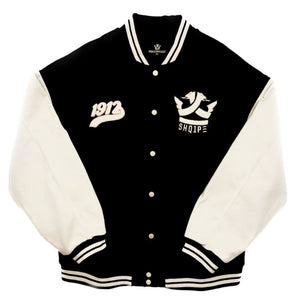White & Black Varsity Jacket