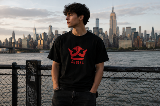 T-Shirt (Schwarz/Rotes Logo)
