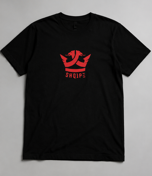 T-Shirt (Schwarz/Rotes Logo)
