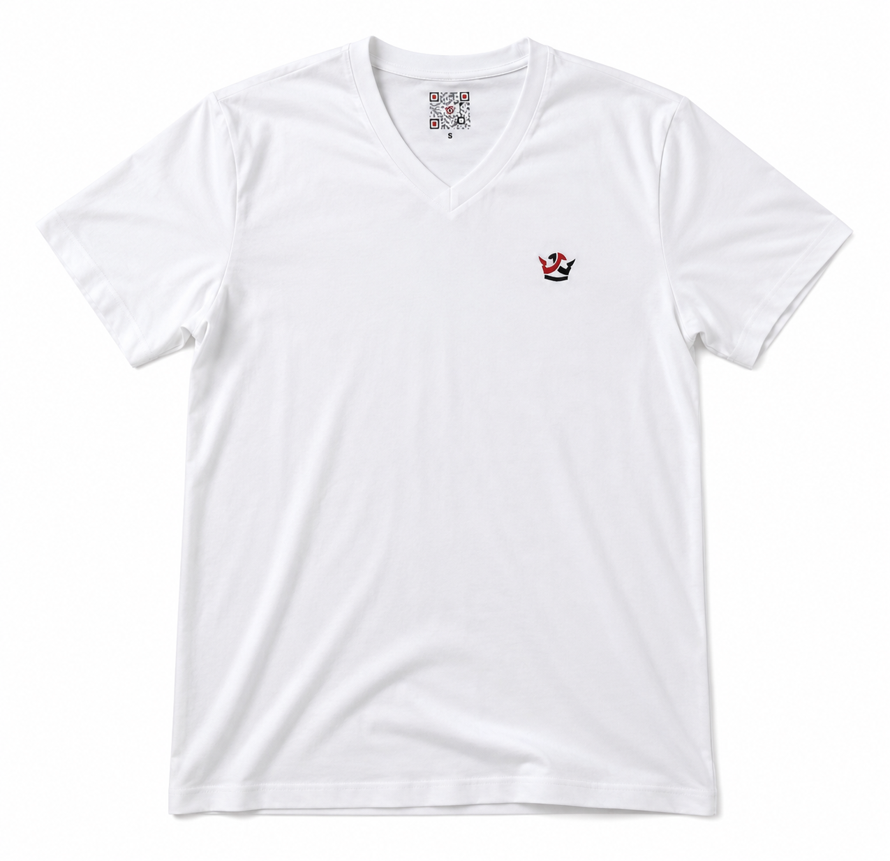 T-Shirt V Neck (White)
