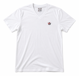 T-Shirt V Neck (White)