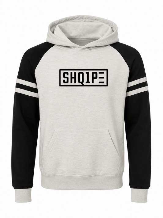 College-Hoodie mit Farbblockdesign