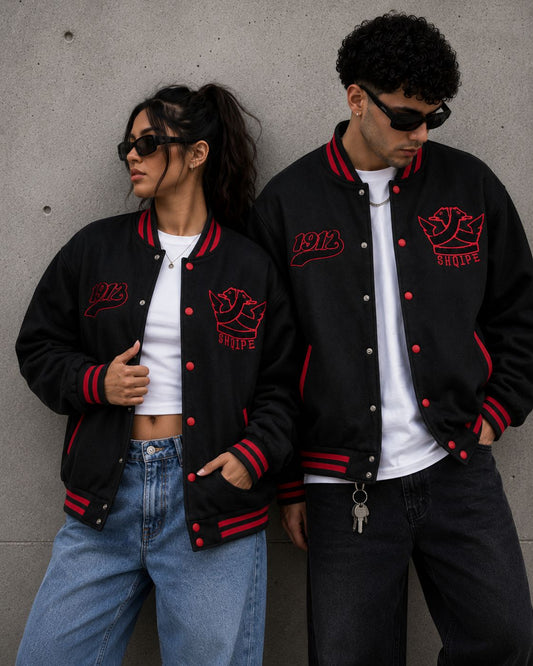 Varsity Jacket (Black/Red)