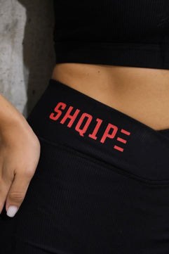 Shorts + Tank Top Black Color/Red Logo