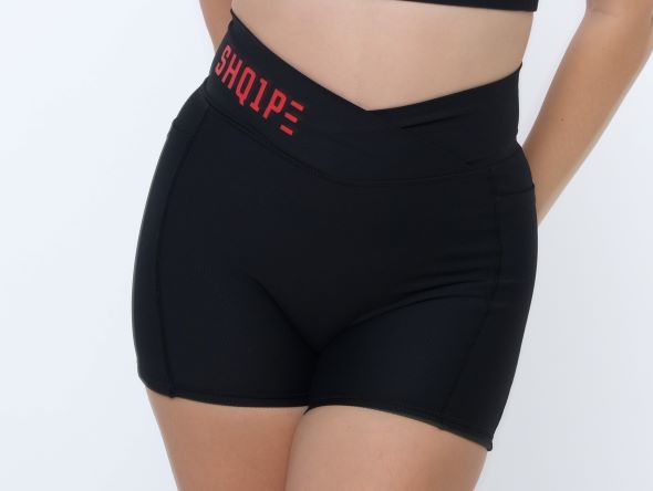 Shorts + Tank Top Black Color/Red Logo