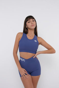 Shorts + Tank Top Blue Color/White Logo